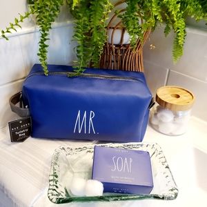 Rae Dunn MR. Toiletry Bag & SOAP Bar Soap Set